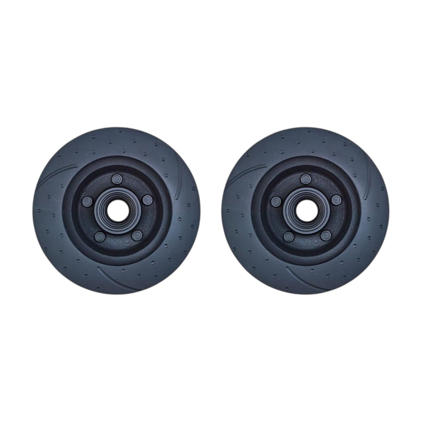 DISC ROTOR FRONT XW-B-8/75 DIMPLED AND SLOTTEDWITH HUB - PAIR