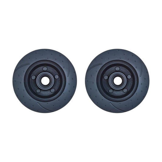 DISC ROTOR FRONT XW-B-8/75 DIMPLED AND SLOTTEDWITH HUB - PAIR