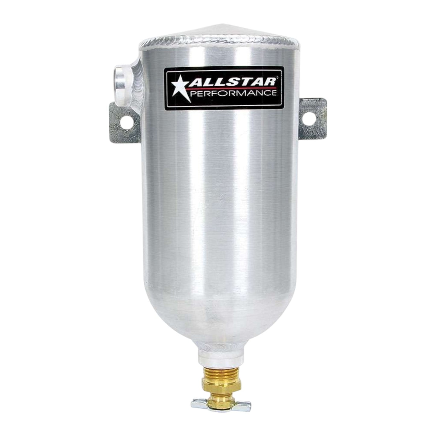 OVERFLOW BOTTLE ALLOY-NATURAL ROUND 8.5in x 3.5in
