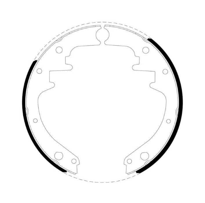 BRAKE SHOES REAR XR-F/XK-P COMM STD 10 x 1-3/4in
