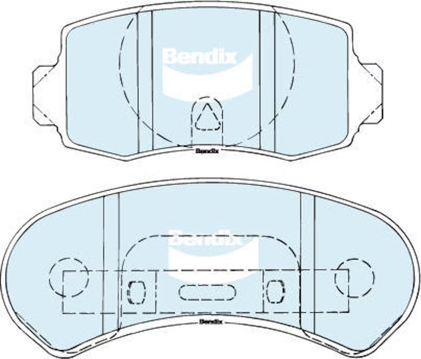 BRAKE PADS REAR XE-F DISC BENDIX GCT