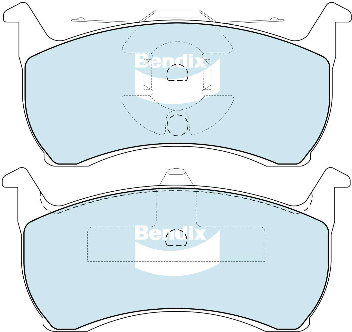 BRAKE PADS REAR EA-D DISC -BENDIX-