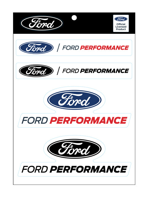 FORD PERFORMANCE STICKER/DECAL SHEET - 4 STICKERS