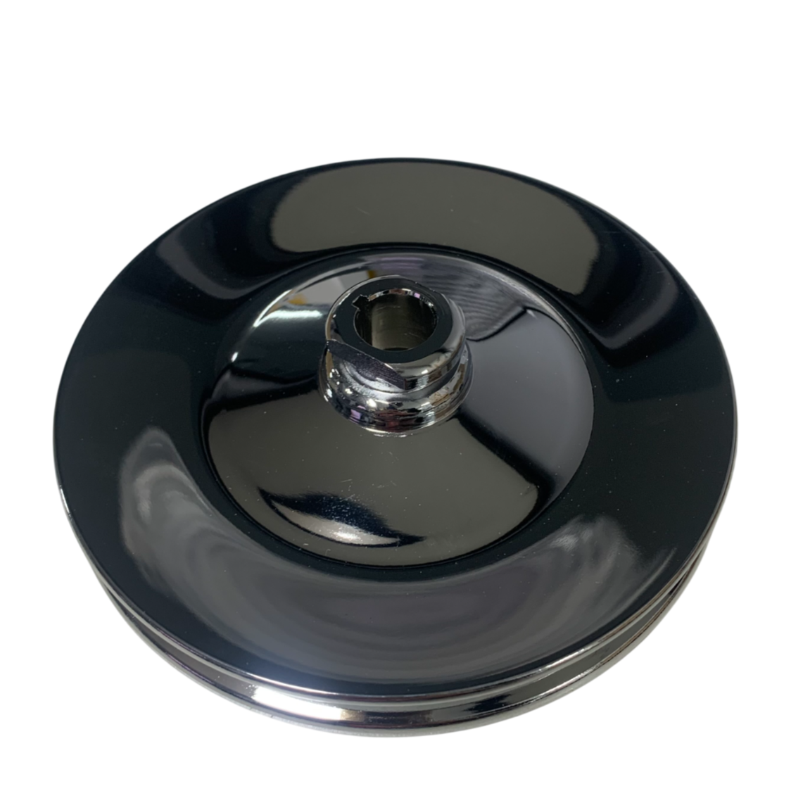 PULLEY SAGINAW POWER STEER PUMP KEYWAY TYPE (CHROME) SUIT V8 CONVERSION