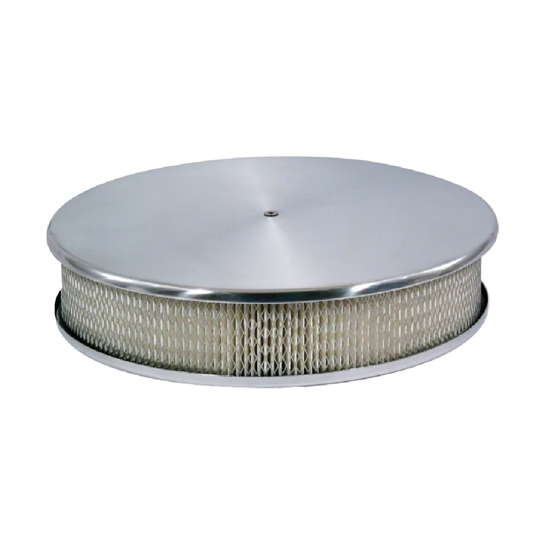 AIR CLEANER ASSEMBLY 4BBL & SOME 2BBL (5 1/8 IN NECK) ALLOY TOP 14x3 R/BASE