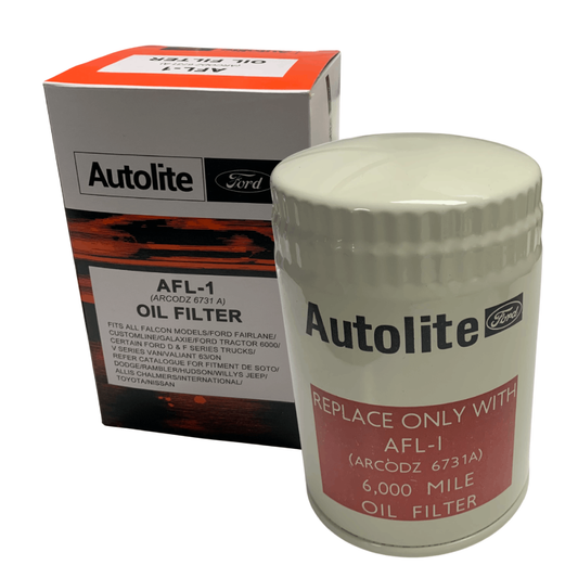 OIL FILTER AUTOLITE AFL1 (AUSSIE) CORRECT RIBBED TYPE
