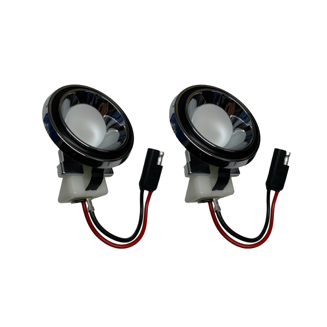 INTERIOR LIGHT LENSE PILLAR LATE XB-F/P5-FE/69-70 MUSTANG - PAIR