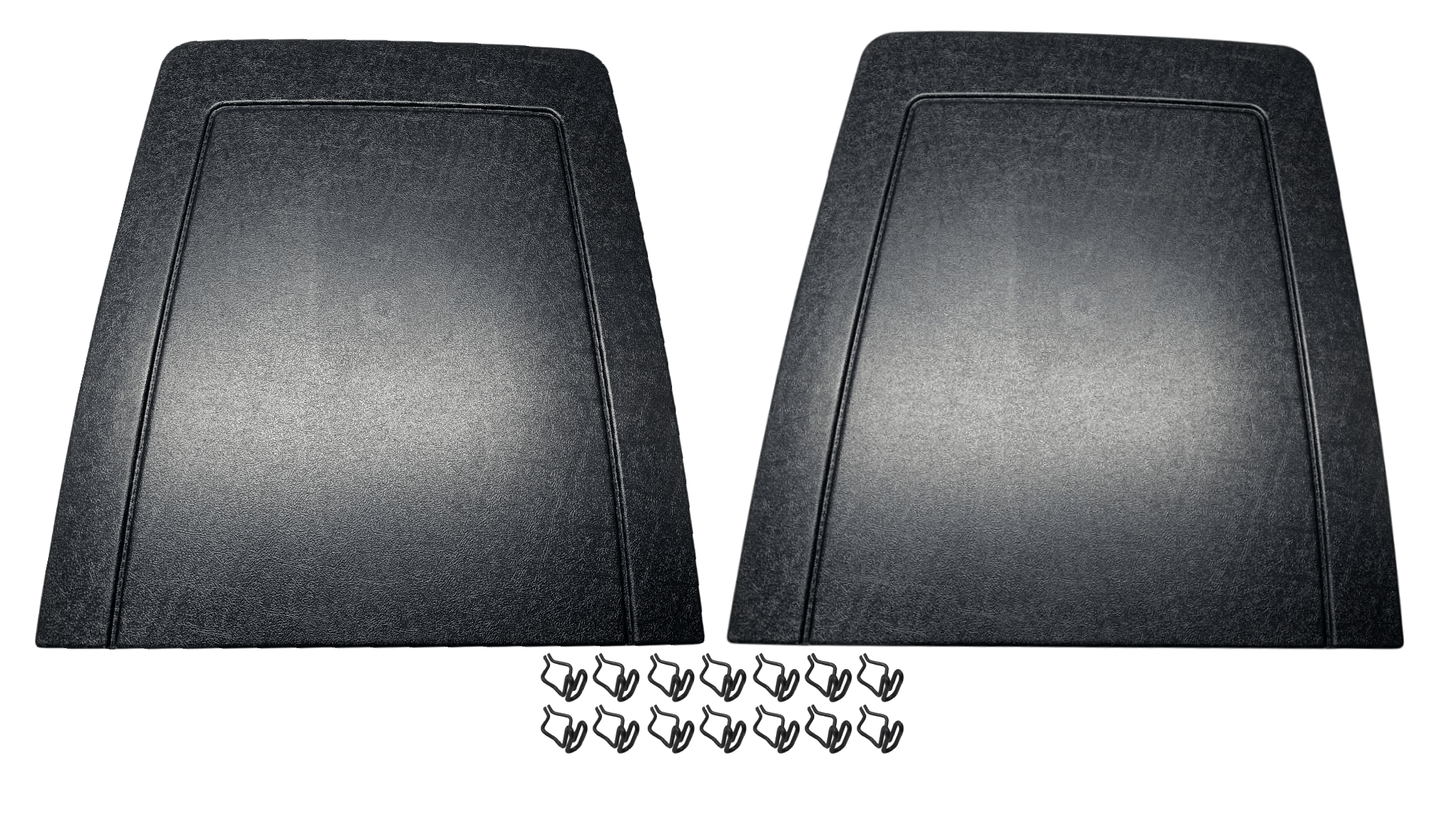 BUCKET SEAT PLASTIC BACK COVERS XA/ZF/P5 BLACK