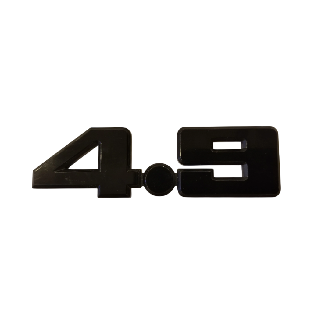 BADGE FENDER XD-E 4.9 BLACK - EACH