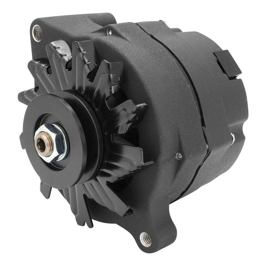 ALTERNATOR 105A INTERNAL-REG, 1-WIRE BLACK,SUIT MOST 60-EARLY 80s FORDS