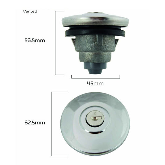 FUEL CAP XD-F SEDAN LOCKING STD