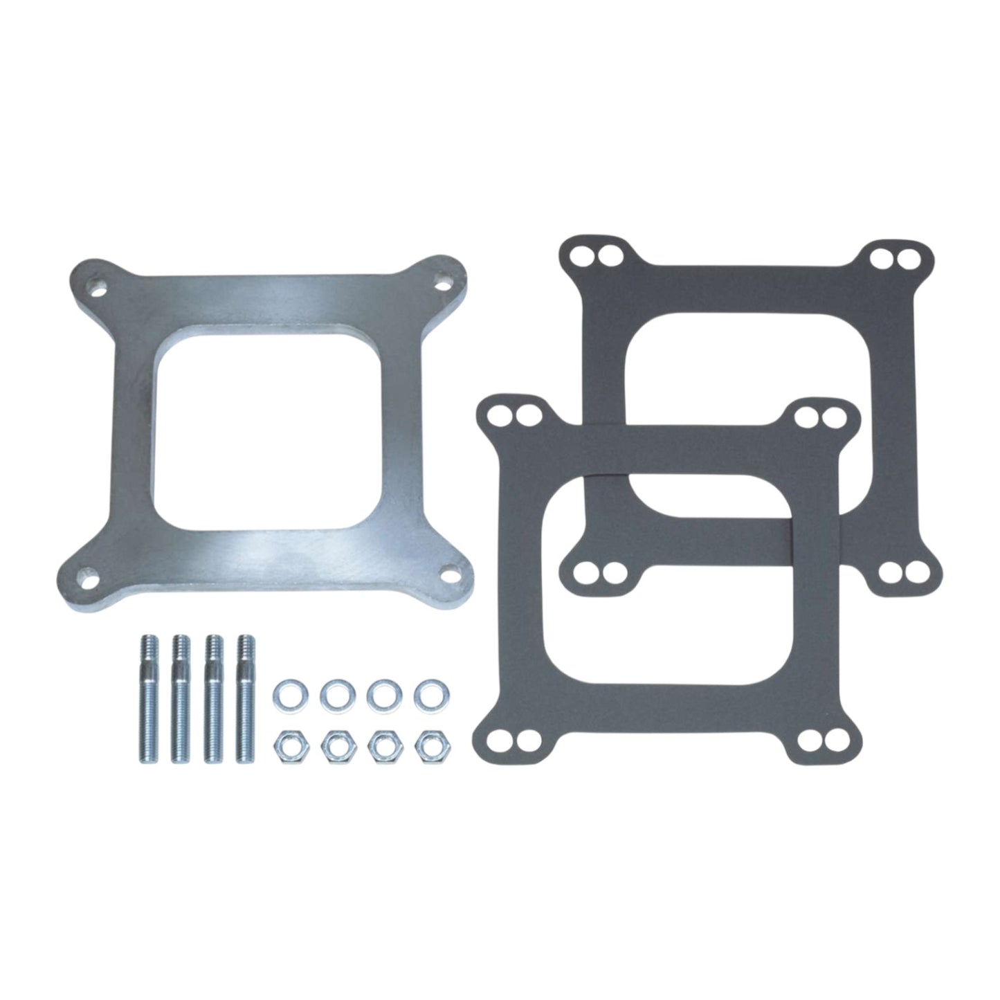 CARB SPACER 4BBL SQ/BORE 3/8in OPEN ALLOY