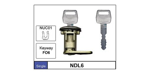 DOOR BARREL LOCK AND KEY SINGLE XR-F/ZA-L/P5-FE/70-80s F100