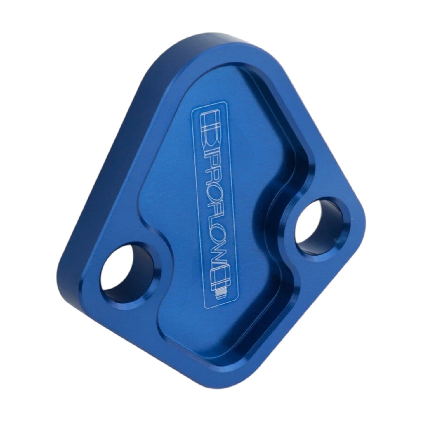 FUEL PUMP BLOCK OFF WINDSOR/BB/6 BILLET BLUE
