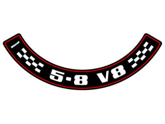 DECAL AIRCLEANER V8 5.8 XC