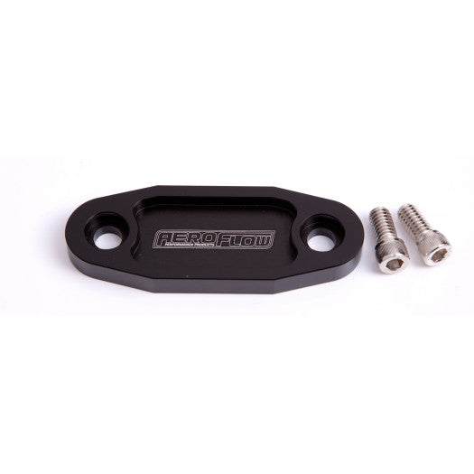 FUEL PUMP BLOCK OFF CLEVELAND BILLET BLACK
