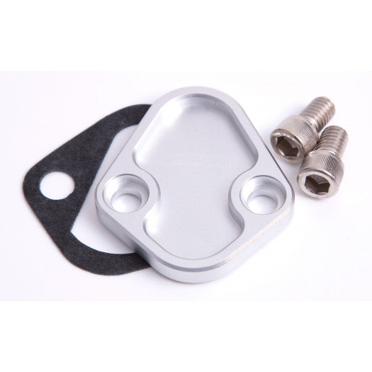 FUEL PUMP BLOCK OFF WINDSOR/BB/6 BILLET SLV