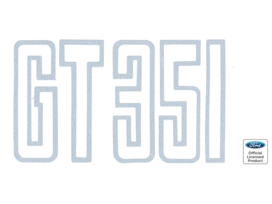 DECAL BODY XB GT351 BOOT SILVER