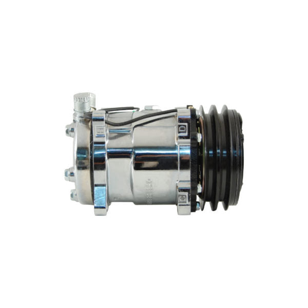 COMPRESSOR AIRCOND ROTORY UNIVERSAL CHROME SANDEN 508 STYLE