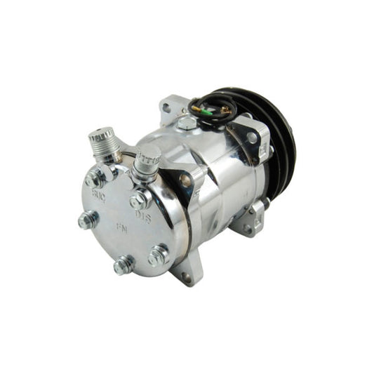 COMPRESSOR AIRCOND ROTORY UNIVERSAL CHROME SANDEN 508 STYLE