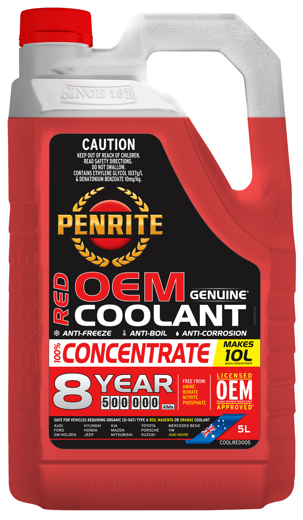 COOLANT PENRITE CONCENTRATE 5LITRE 8YEAR(MAKES 10L)