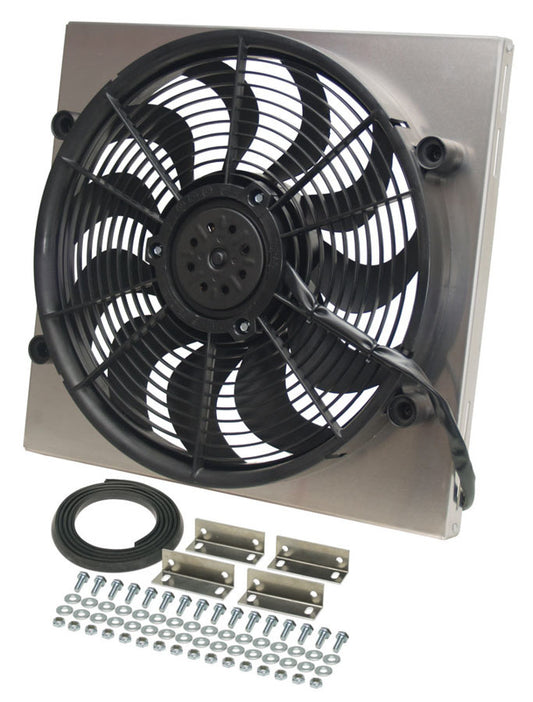 SINGLE THERMO FANS IN SHROUD SUIT XR-Y & XA-C BOLT-IN RAD? 2400CFM DERALE