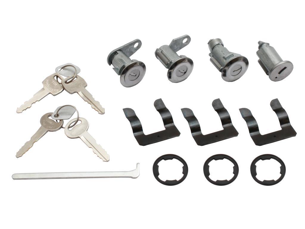 LOCK SET XW-Y/ZA-D IGNITION & 2 DOOR BARRELS