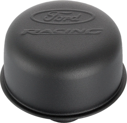BREATHER/OIL CAP ENGINE PUSH-IN - BLACK- FORD RACING
