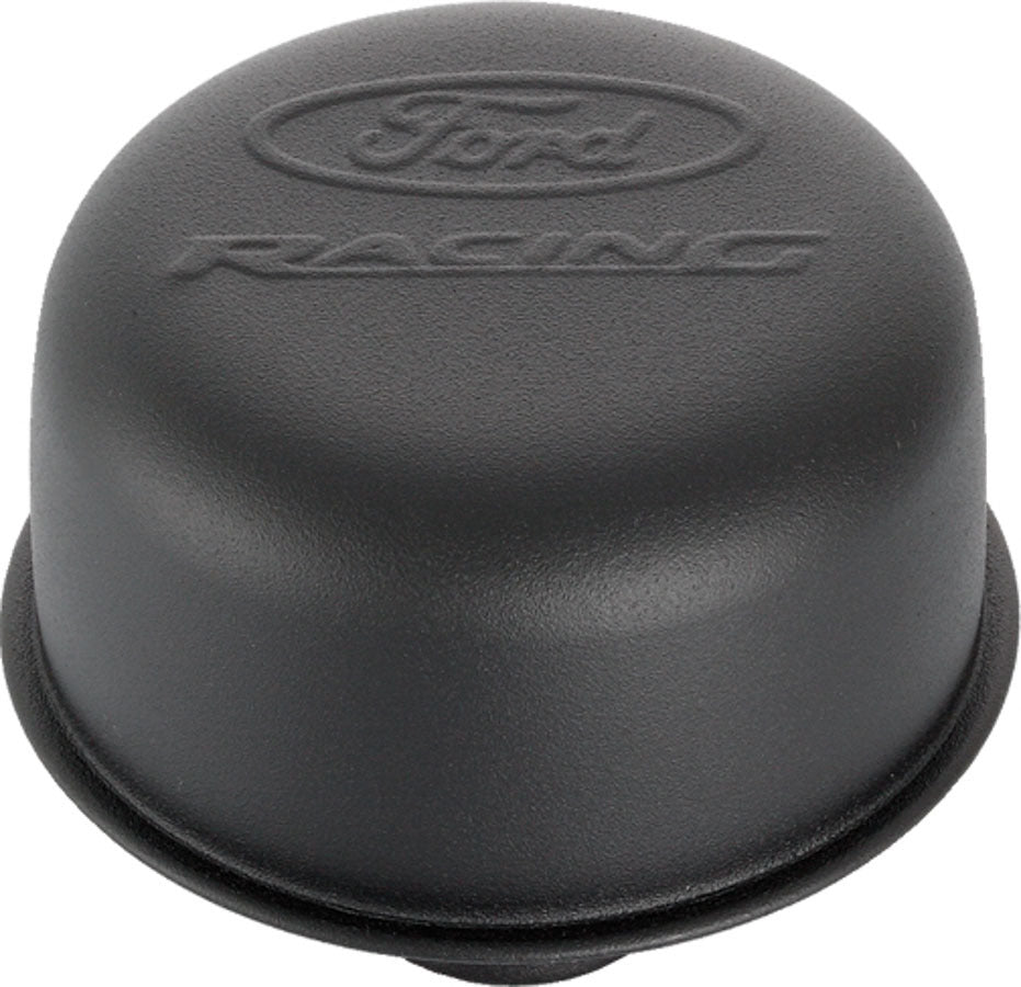 BREATHER/OIL CAP ENGINE PUSH-IN - BLACK- FORD RACING