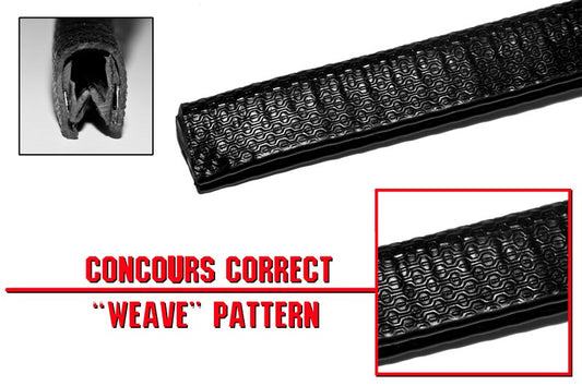 PINCHWELD BLACK CONCORSE - PER METRE