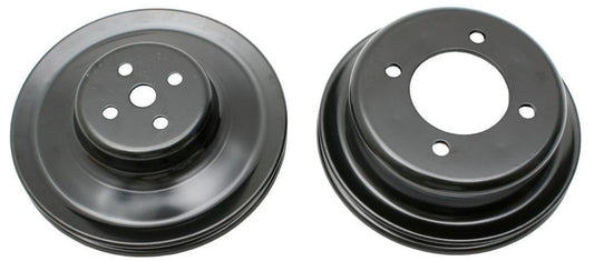 PULLEY SET CLEVELAND & LH WINDSOR SINGLE V-GRV STEEL (2PC)