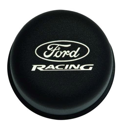 BREATHER/OIL CAP ENGINE PUSH-IN - BLACK- FORD RACING