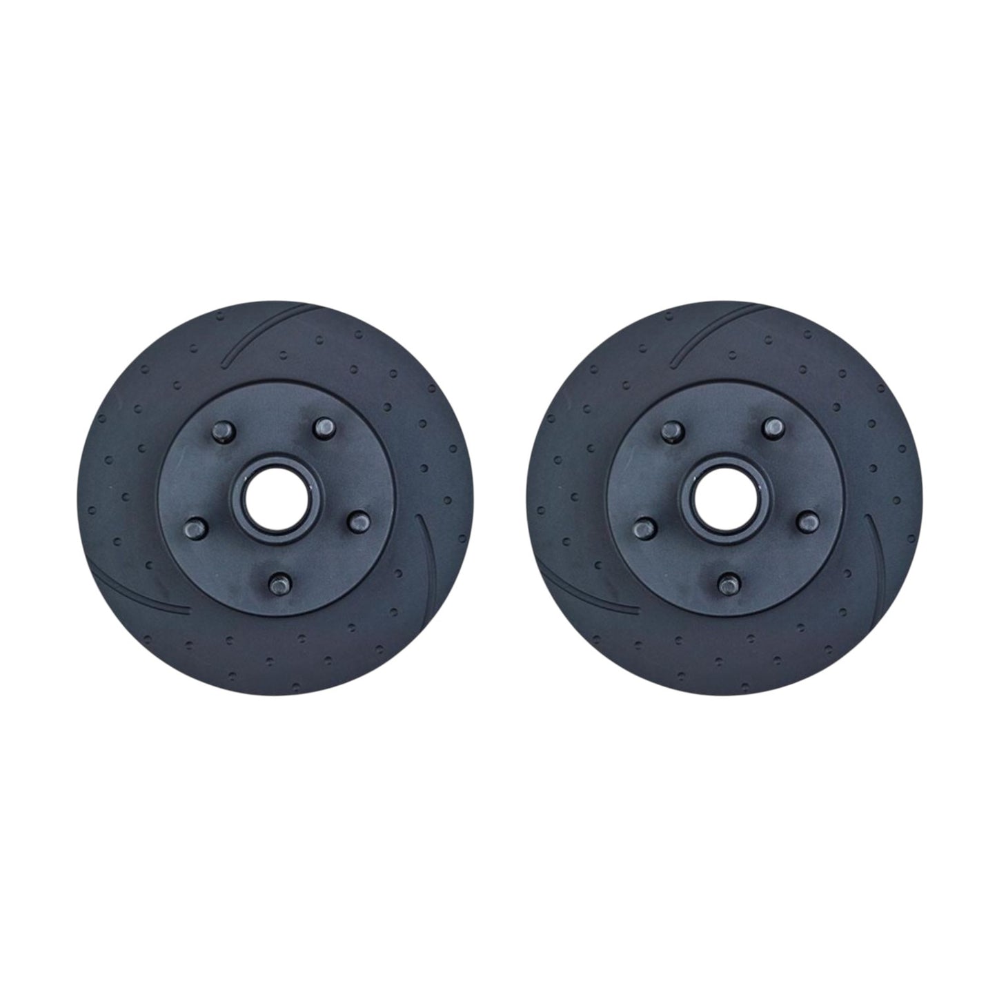 DISC ROTOR FRONT XW-B-8/75 DIMPLED AND SLOTTEDWITH HUB - PAIR