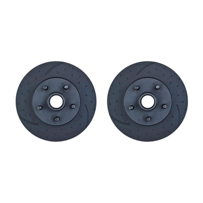 DISC ROTOR FRONT XW-B-8/75 DIMPLED AND SLOTTEDWITH HUB - PAIR
