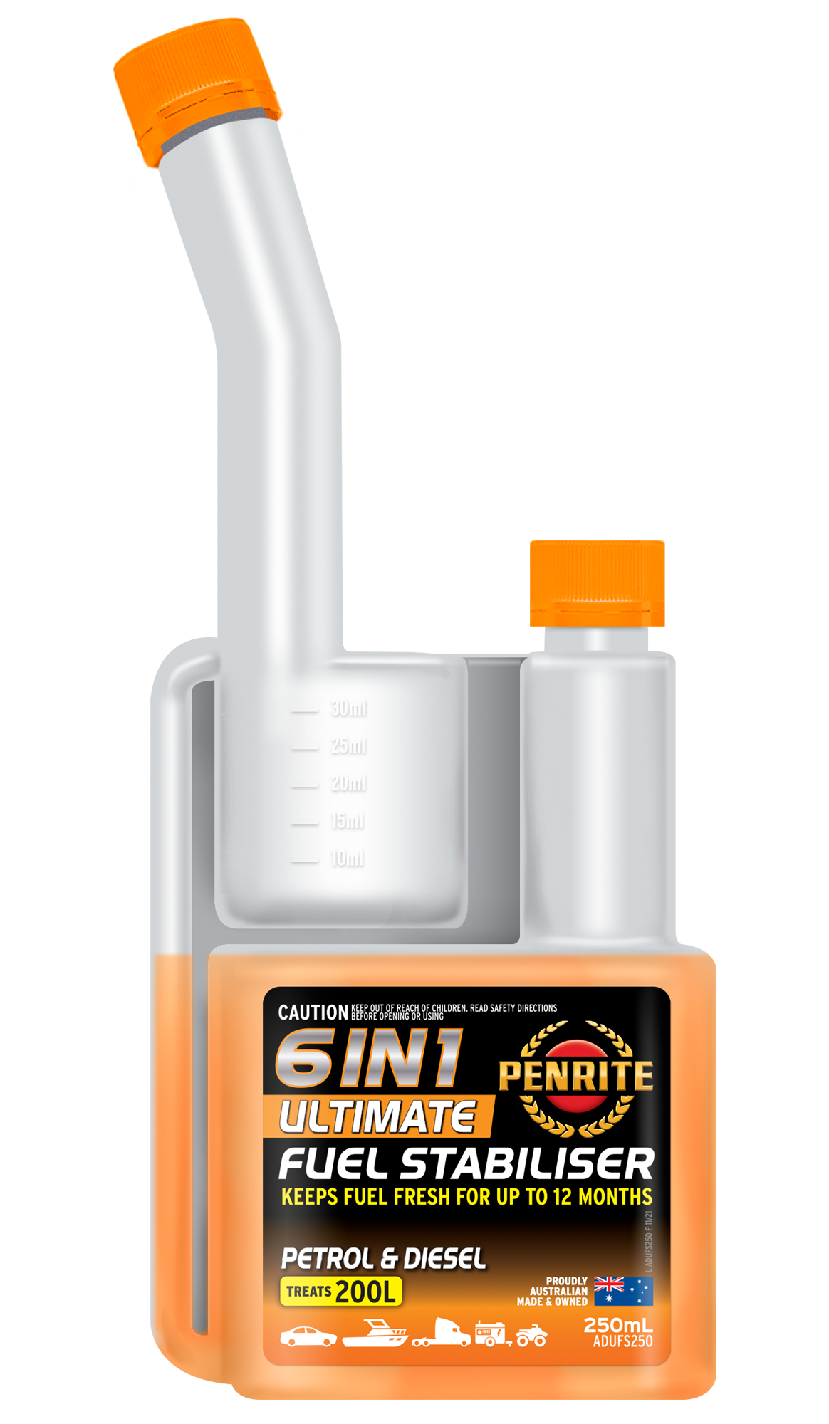 PETROL/FUEL STABILISER - THIS IS A MUST FOR CARS THAT SIT AROUND! PENRITE 250ML - TREATS 200L