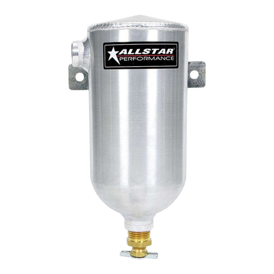 OVERFLOW BOTTLE ALLOY-NATURAL ROUND 8.5in x 3.5in