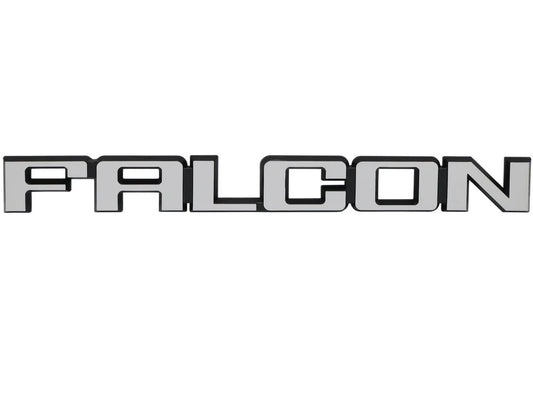 BADGE FALCON FENDER/BOOT XD-F SILVER BRUSHED - EACH