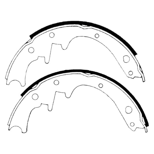 BRAKE SHOES FRONT XR-A/XK-P COMM - REAR XAGT/XA-B COMM 1ST-OVER