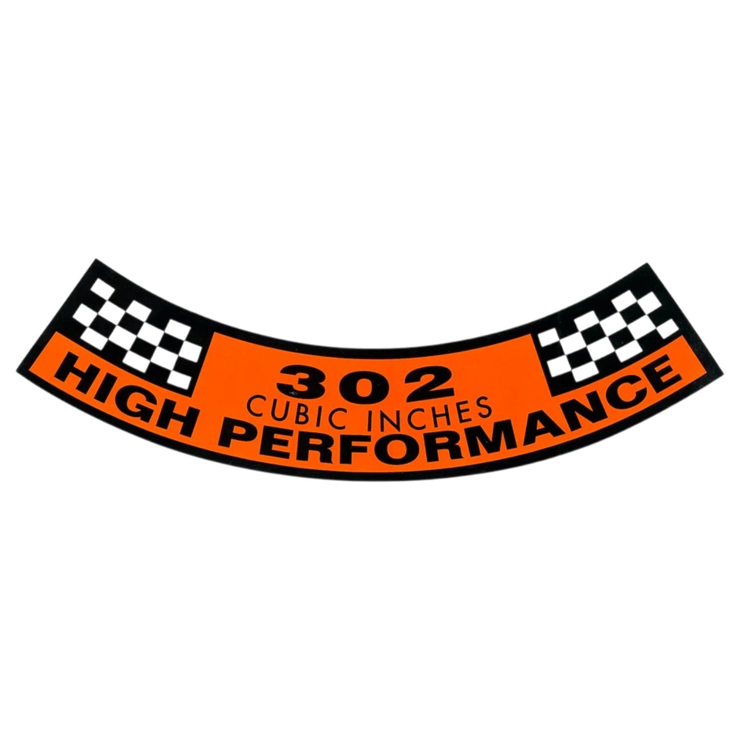 DECAL AIRCLEANER V8 302 HI-PERFORM XTGT