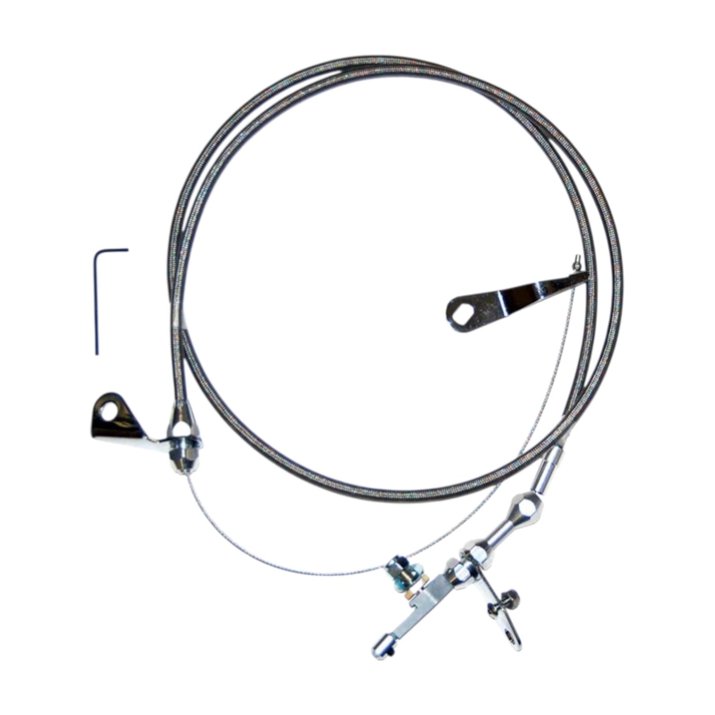 CABLE KICKDOWN KIT C4 FLEXIBLE CHROME