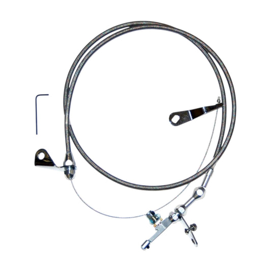 CABLE KICKDOWN KIT C4 FLEXIBLE CHROME