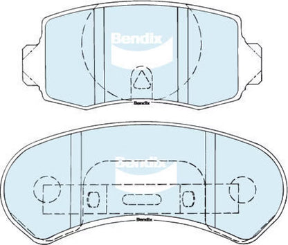 BRAKE PADS REAR XE-F DISC BENDIX GCT