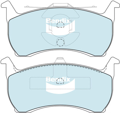 BRAKE PADS REAR EA-D DISC -BENDIX-