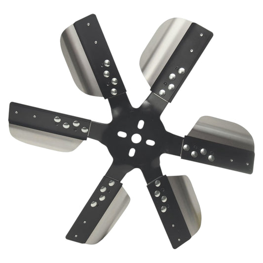 FAN ENGINE 17in FLEX 6BLD HI-VOL V8-USA-DERALE