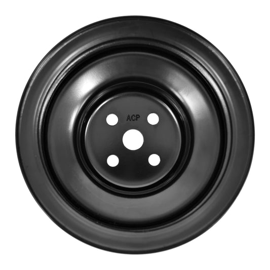 PULLEY WATER PUMP (RH) PRE-69 WINDSOR DOUBLE GROOVE - BLACK