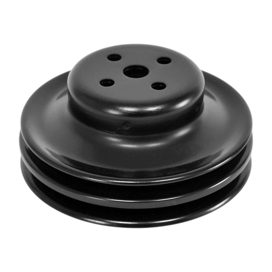 PULLEY WATER PUMP (RH) PRE-69 WINDSOR DOUBLE GROOVE - BLACK