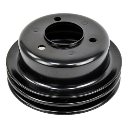 PULLEY CRANK 3-BOLT PRE-69 WINDSOR DOUBLE GROOVE BLACK