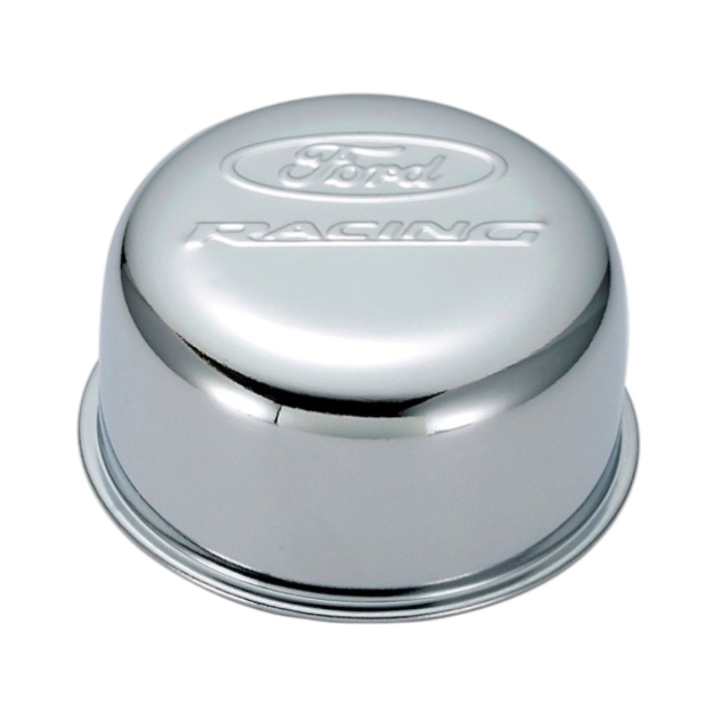 BREATHER/OIL CAP ENGINE TWIST ON CHROME- FORD RACING