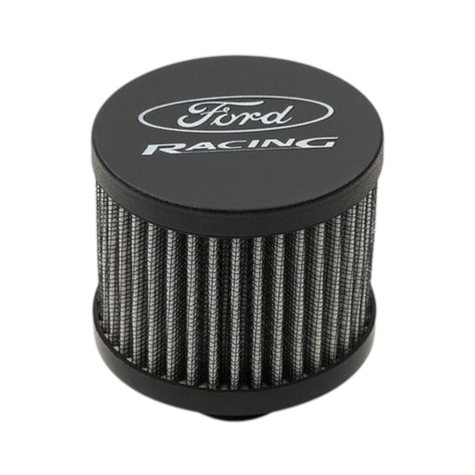 BREATHER/OIL CAP ENGINE PUSH-IN - FILTER TYPE - BLACK- FORD RACING