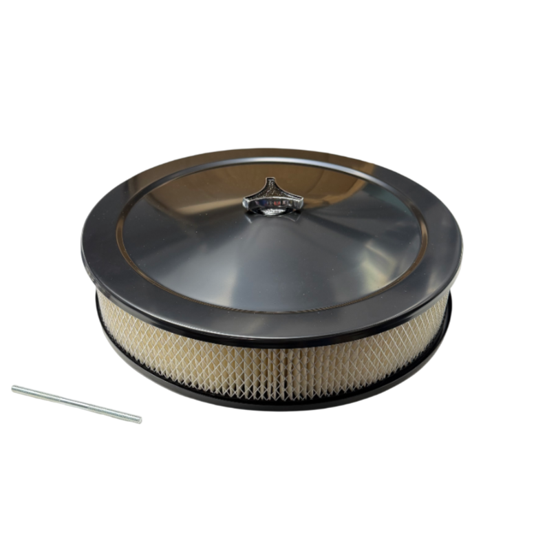 AIR CLEANER ASSEMBLY 4BBL & SOME 2BBL (5 1/8 IN NECK) BLACK 14x3R/BASE